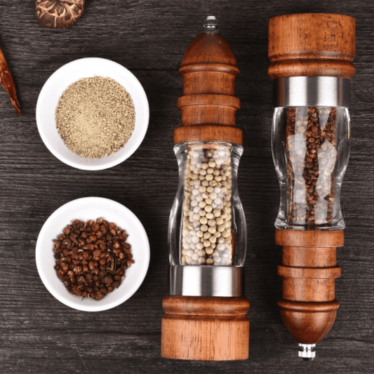 Wooden Salt and Pepper Grinder Set
