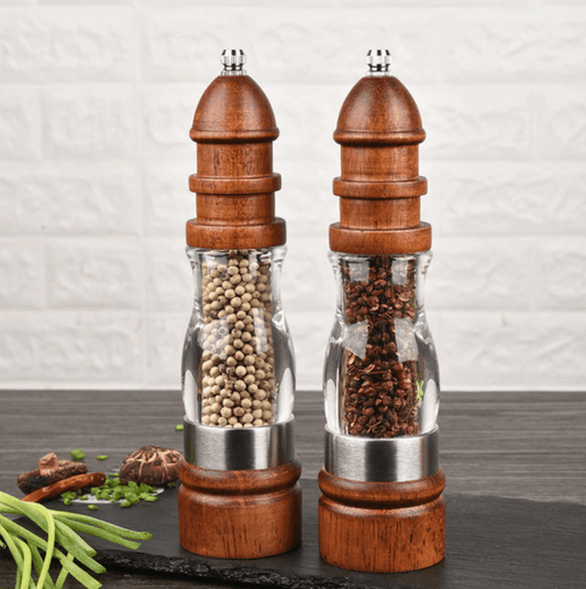 Wooden Salt and Pepper Grinder Set